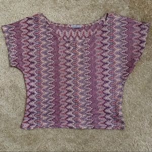 Patterned crochet top